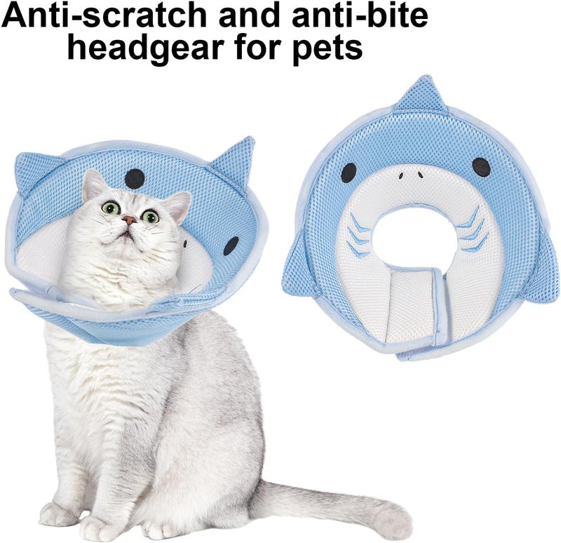 FRIUSATE Cat Recovery Collar - Soft, Adjustable, Breathable, Lightweight Cat Cone to Stop Licking - After Surgery - Image 3